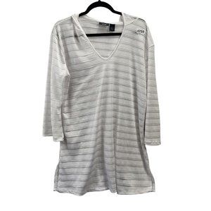 Apt.9 Women Summer Top With Hood Color White Size L